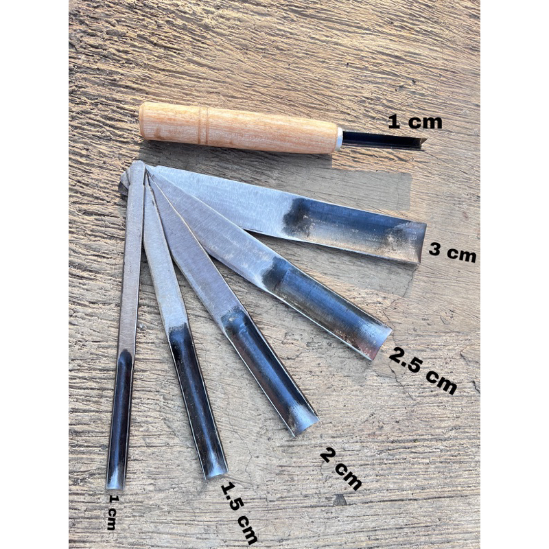 alat pahat ukir kayu lengkung bahan per baja tebal kualitas super merek sapuan asli original