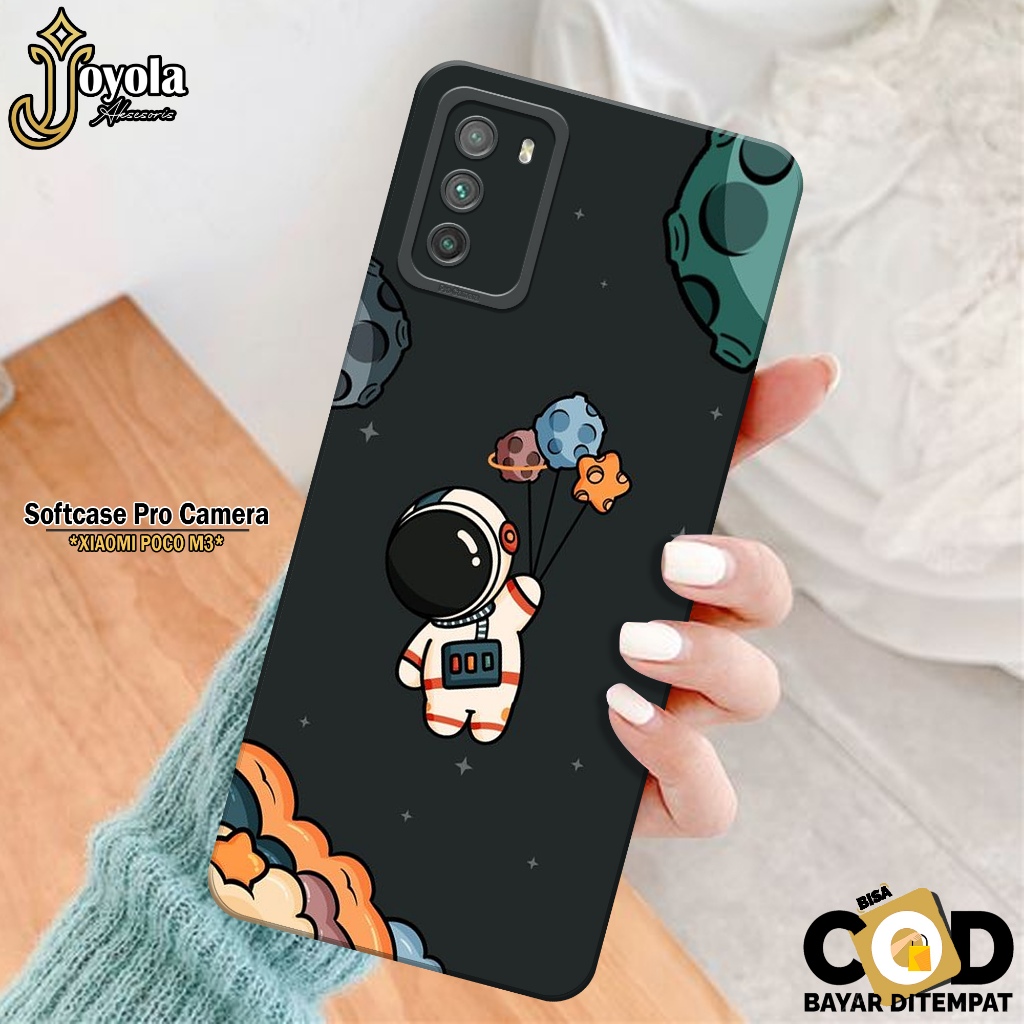 JOYOLA Case XIAOMI POCO M3 - Fahion Case Astronod- Softcase XIAOMI POCO M3 - Pro Camera - Casing XIA