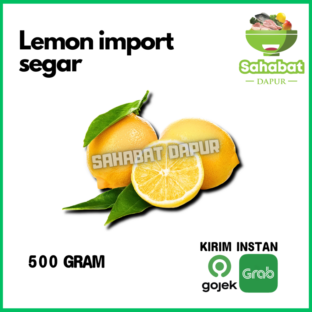 

Buah Segar/Jeruk Lemon/Lemon Import 500gr Sahabatdapur