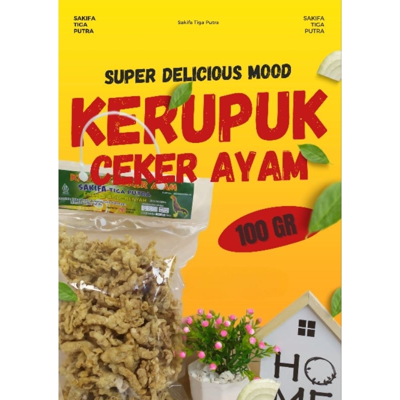 

Kerupuk Ceker Ayam 100gr, Krupuk Ceker Ayam 100gr, Dakbal, Kripik Ceker Ayam, Kripik Kulit Ceker Ayam