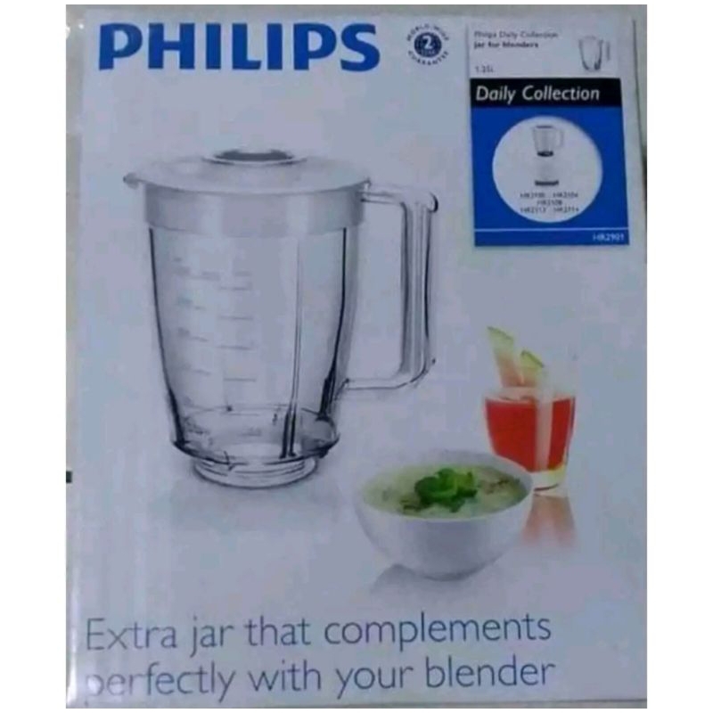 Gelas Blender Philips HR 2100 HR 2104 HR 2108 HR 2113 HR 2114 original