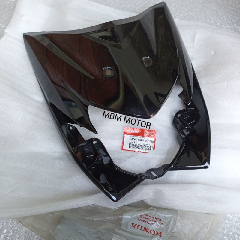 COVER DADA TEMENG PANEL DASI LAMPU DEPAN HITAM HONDA BLADE KARBU LAMA ORI AHM 64500-KWB-920FMB