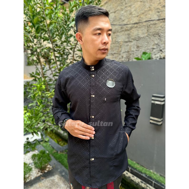 baju Koko pria kemko sultan original terbaru kemeja Koko sultan