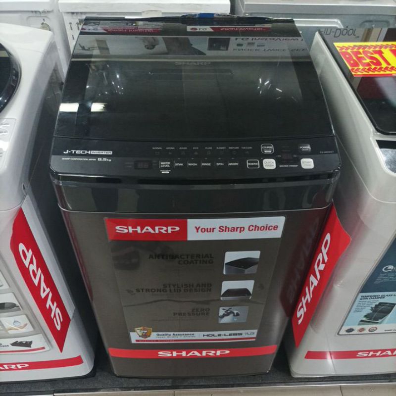 MESIN CUCI SHARP OTOMATIS INVERTER 8,5KG / 9.5KG / 10.5KG