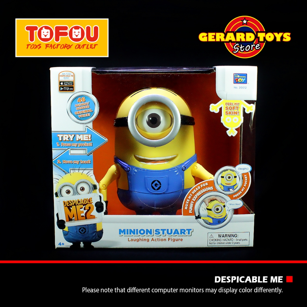 Action Figure Despicable Me Minion Stuart Think Way