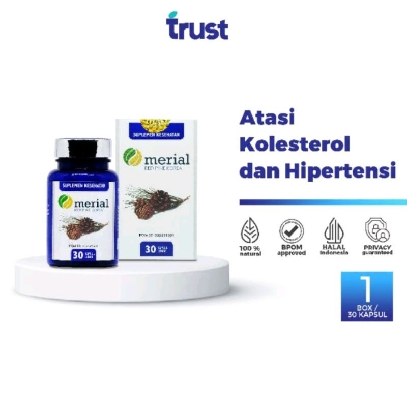 MERIAL RED PINE KOREA Asli Original Obat Herbal Kolesterol Dan Hipertensi