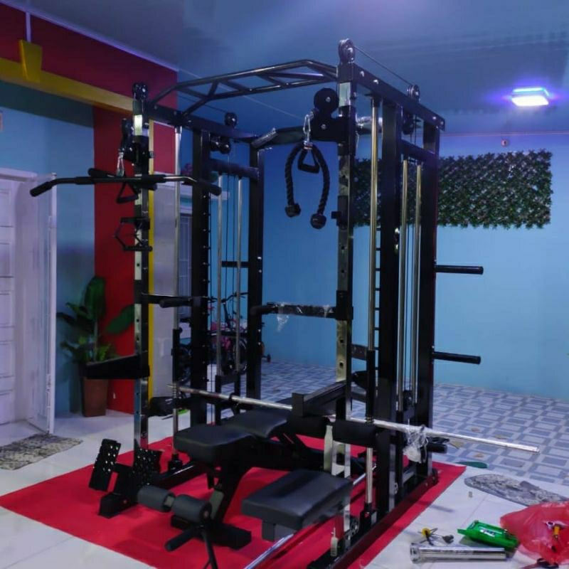 Smith Machine multifungsi like magnus Smith multy alat fitness komersial ORIGINAL