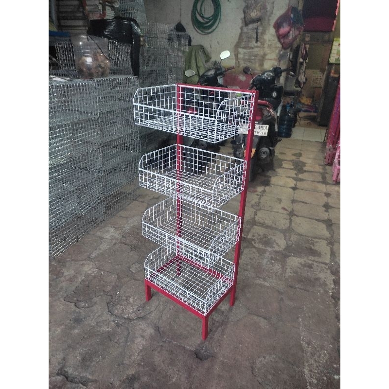 Rak Chiki/ rak snack .rak jajan ukuran kecil 4 susun murah meriah