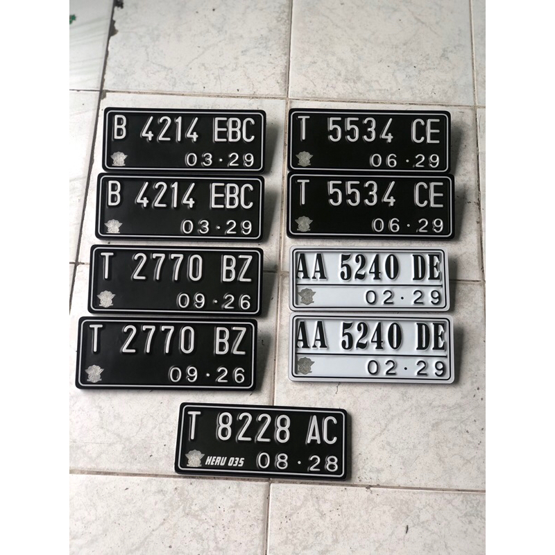 plat nomor motor akrilik plat akrilik