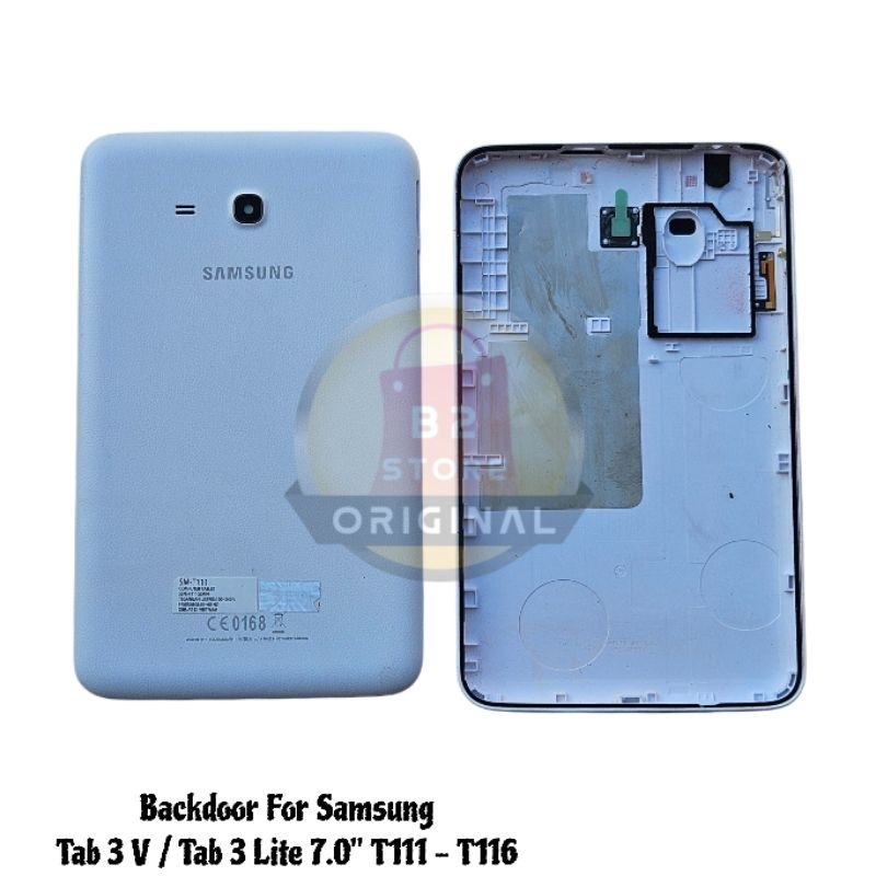 TUTUP BELAKANG BACKDOOR - BACK CASING SAMSUNG TAB 3 V / TAB 3 LITE T111 - T116 HOUSING