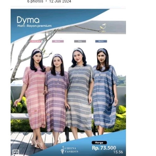 Dyma Dress ✓ Daster pendek✓ ghina fashion