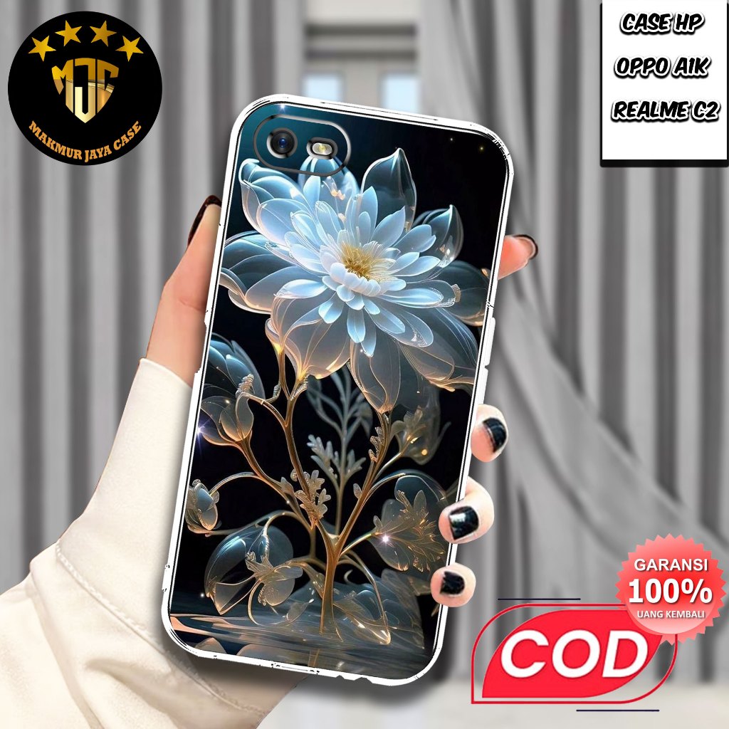 Case OPPO A1K / REALME C2 - Casing OPPO A1K Motif (BUGBUG) - Softcase Premium Fourside - Bening Tran