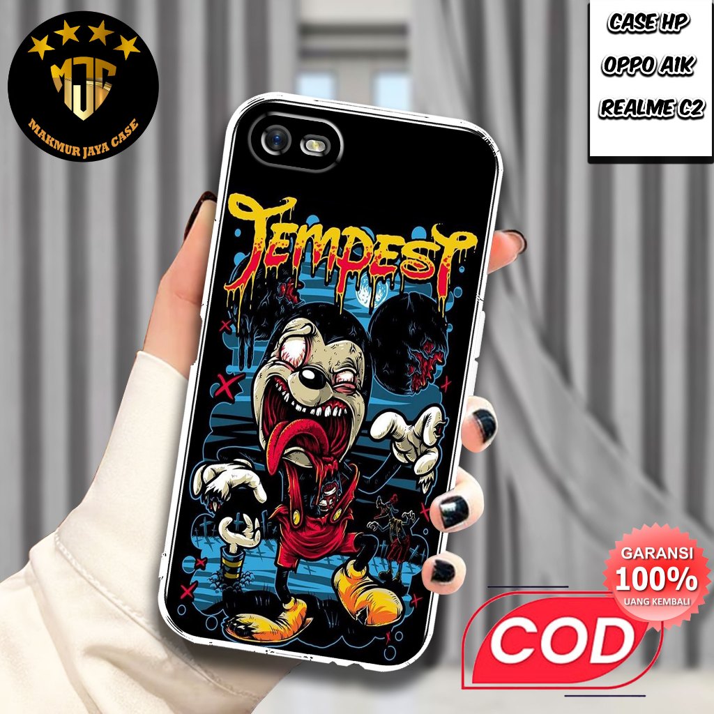 Case OPPO A1K / REALME C2 - Casing OPPO A1K Motif (KILLER ) - Softcase Premium Fourside - Bening Tra