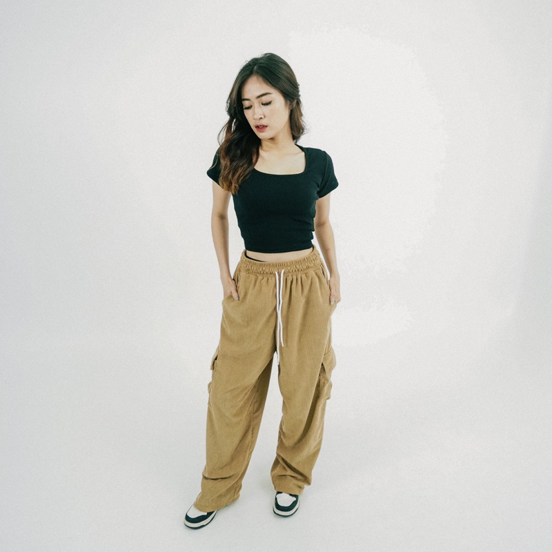 Celana corduroy // Celana Panjang Cargo // Celana Corduroy Cargo Panjang