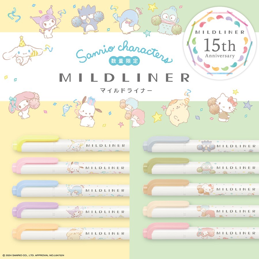 

Zebra Mildliner Sanrio Characters Double Sided Highlighter Penanda Halaman Limited Edition