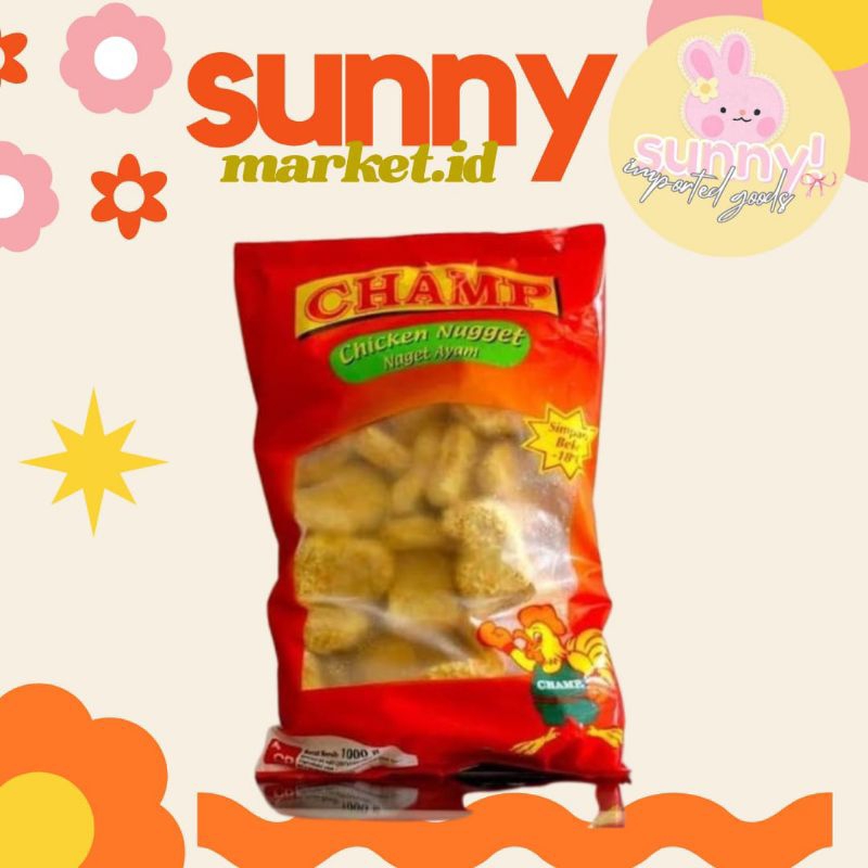 

SUNNYMARKET - CHAMP CHICKEN NUGGET NUGET NAGET AYAM 1 KG 1KG