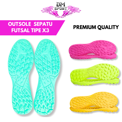 OBRAL Outsole Sepatu Futsal Gerigi - Telapak Sepatu Futsal Gerigi Original 38-46