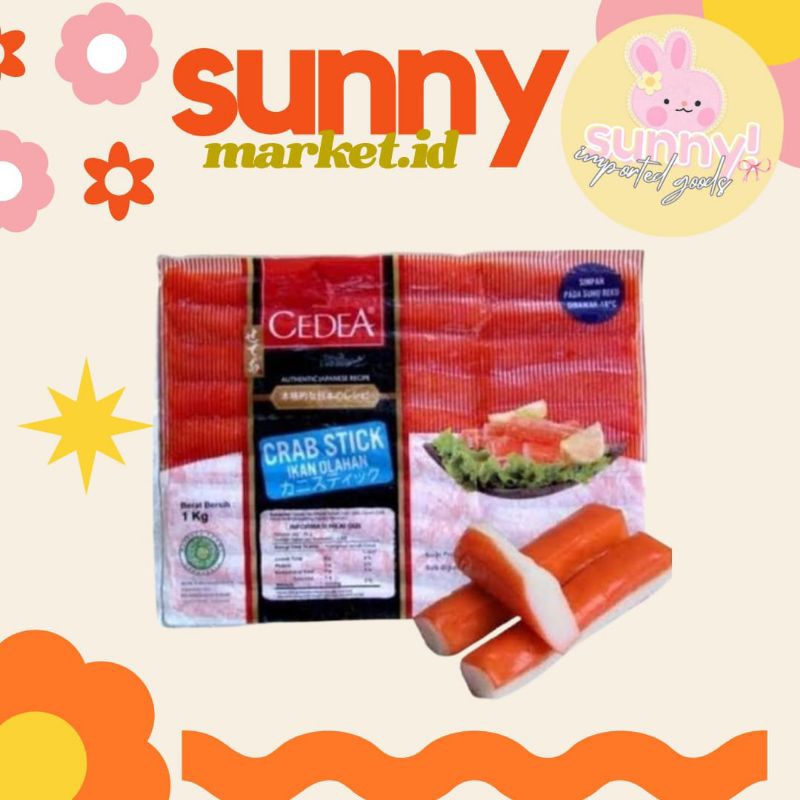 

SUNNYMARKET - CEDEA CRABSTICK CRAB STICK STIK KEPITING 1KG 1 KG