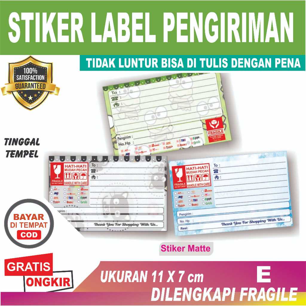 

(50pcs) E KARTUN STIKER PENGIRIMAN / STIKER LABEL PENGIRIMAN OLSHOP / STIKER LABEL / STIKER PENGIRIMAN