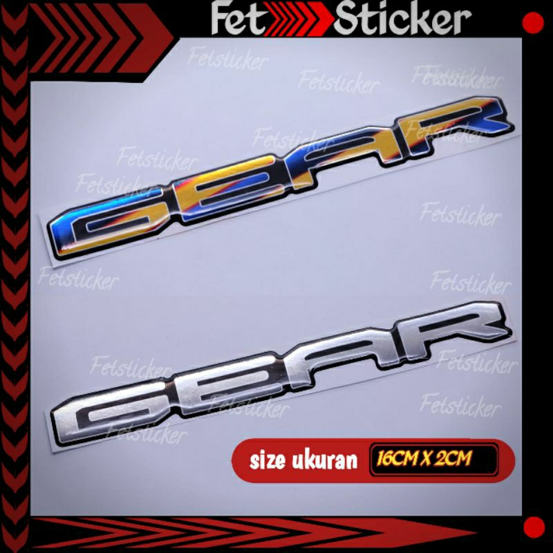 Emblem Yamaha Gear 125 / EmblemTimbul Titanium Gear 125