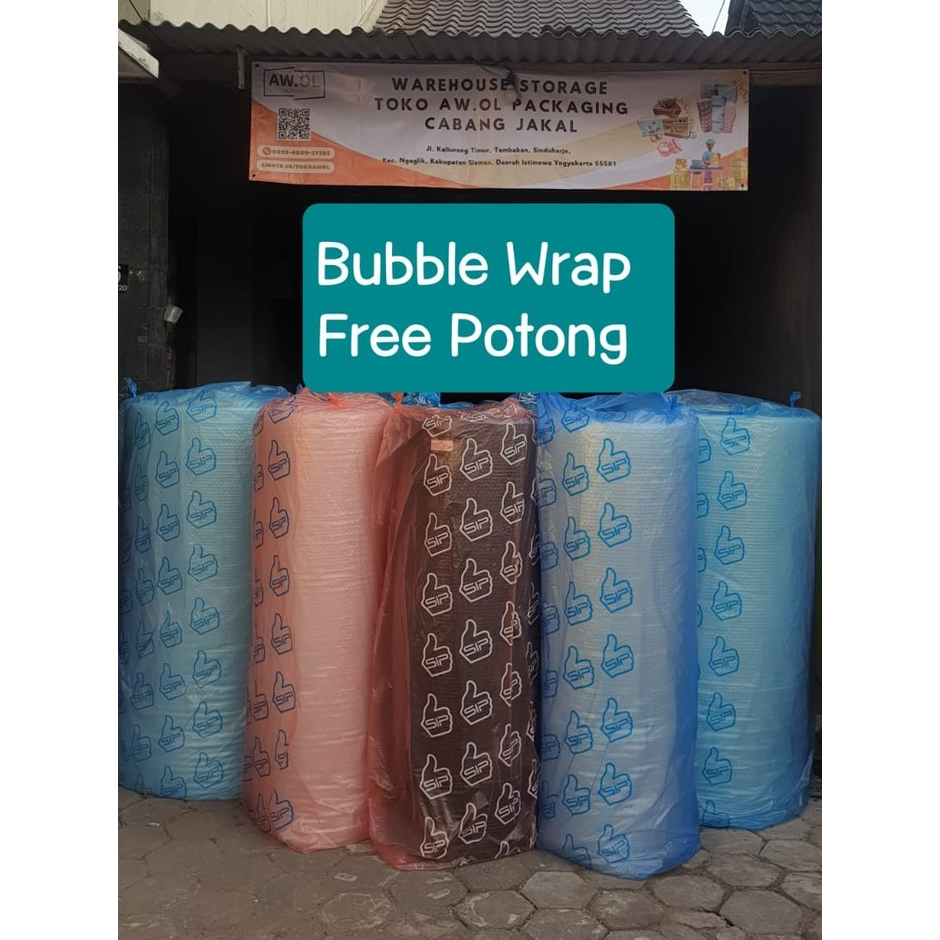 

SIP Bubble Wrap Bening / Hitam 125cm x 100m dan 125cm x 50m - Free Potong Bebas Ukuran