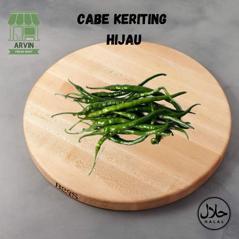 

cabe keriting hijau, cabe ijo keriting