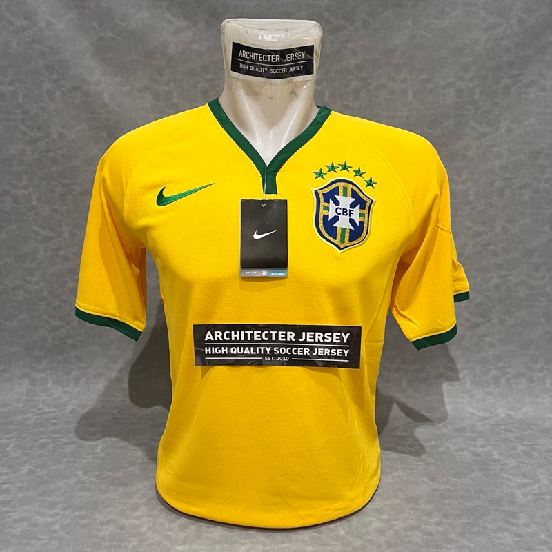 [WC2014] TOP GRADE THAILAND AAA+ Jersey Baju Bola Brazil Brasil Home World Cup WC Piala Dunia 2014 V