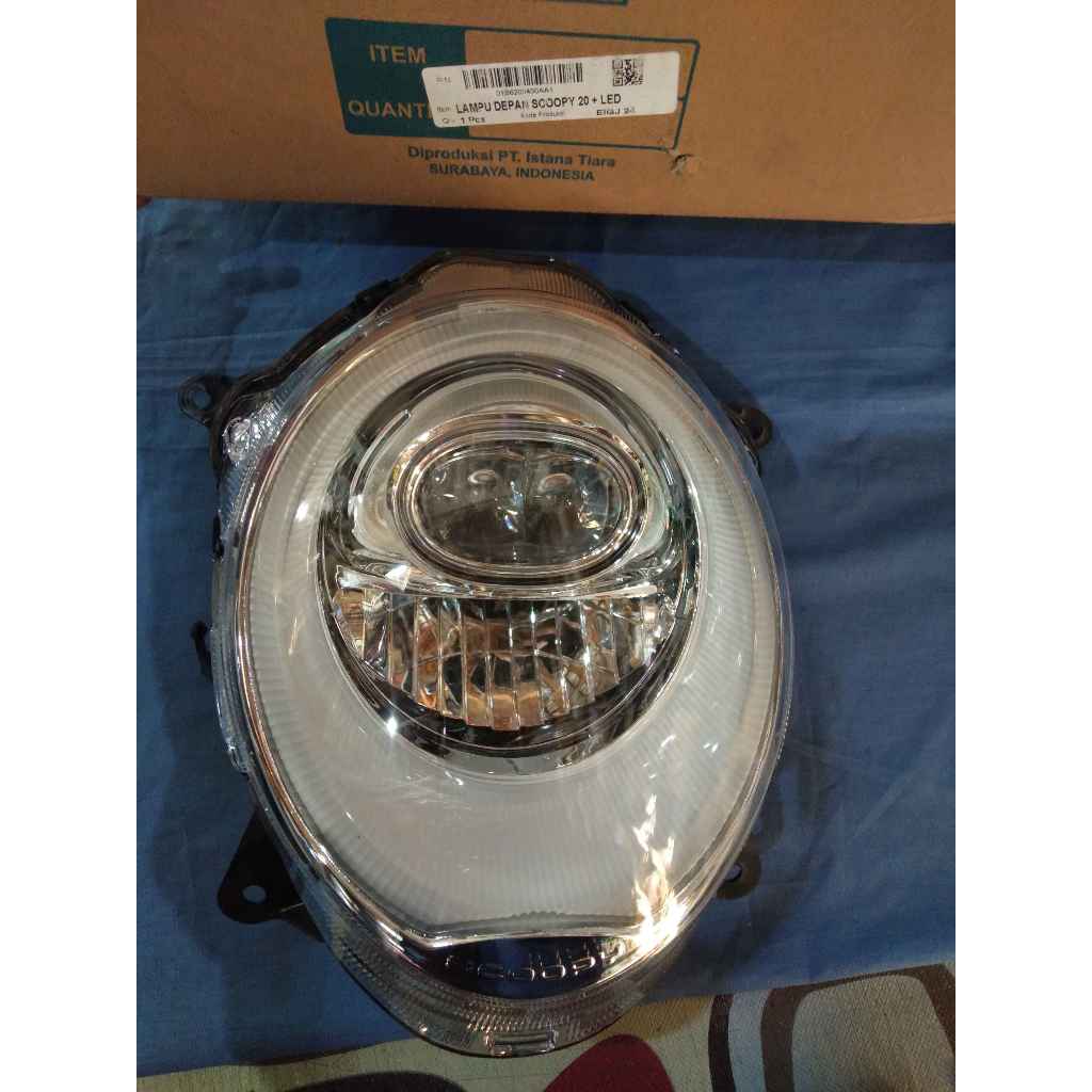 Head Lamp  Assy Lampu Depan Reflektor SCOOPY FI PRESTIGE 2020 2021 2022 2023 Merk Win