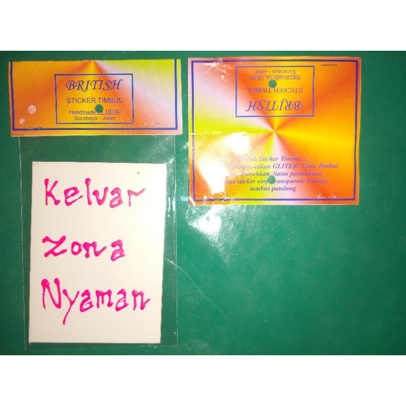 

British Sticker Timbul : Keluar Zona Nyaman