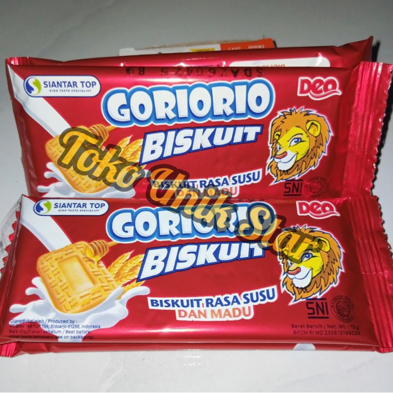 

Jajanan / Makanan / Snack Kue Biskuit Goriorio Susu Madu