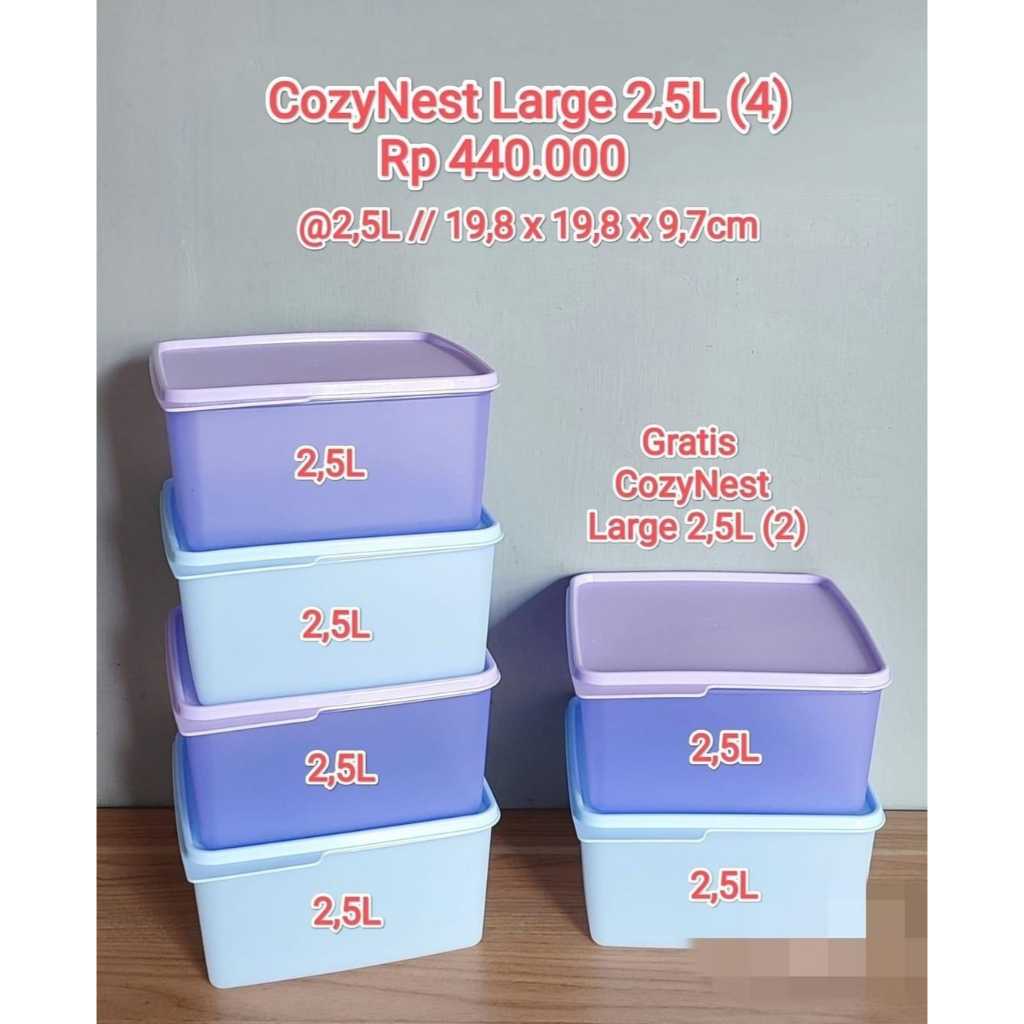 Large cozynest 2.5L Tupperware