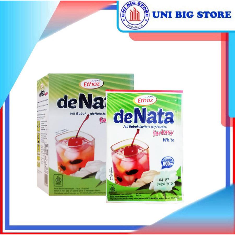 

Ethoz de Nata Jeli Bubuk 10 gr x 12 pcs BOX deNata Jely Powder Jelly