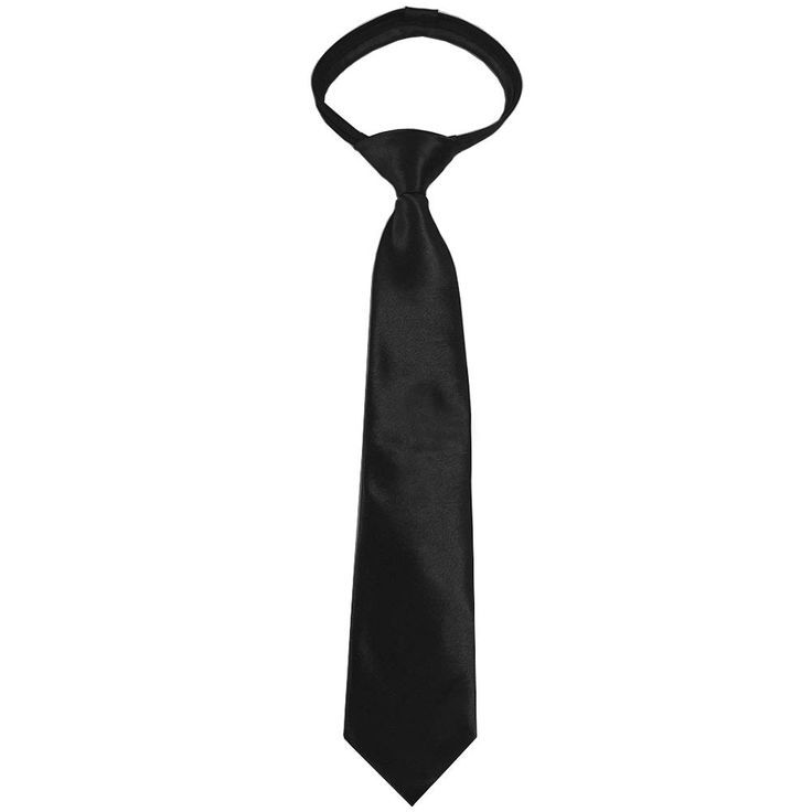 Dasi JADI Hitam Polos Premium Formal Merk Tyrone