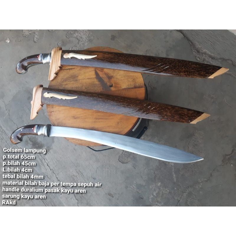 Termurah golok pemotong kayu dan bambuGolok asli baja per / full tank siap pakai golsem Lampung