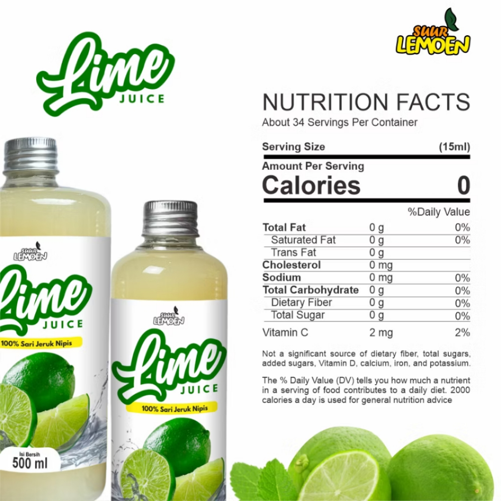 

LIME JUICE Suur Lemoen Sari Jeruk Nipis Murni