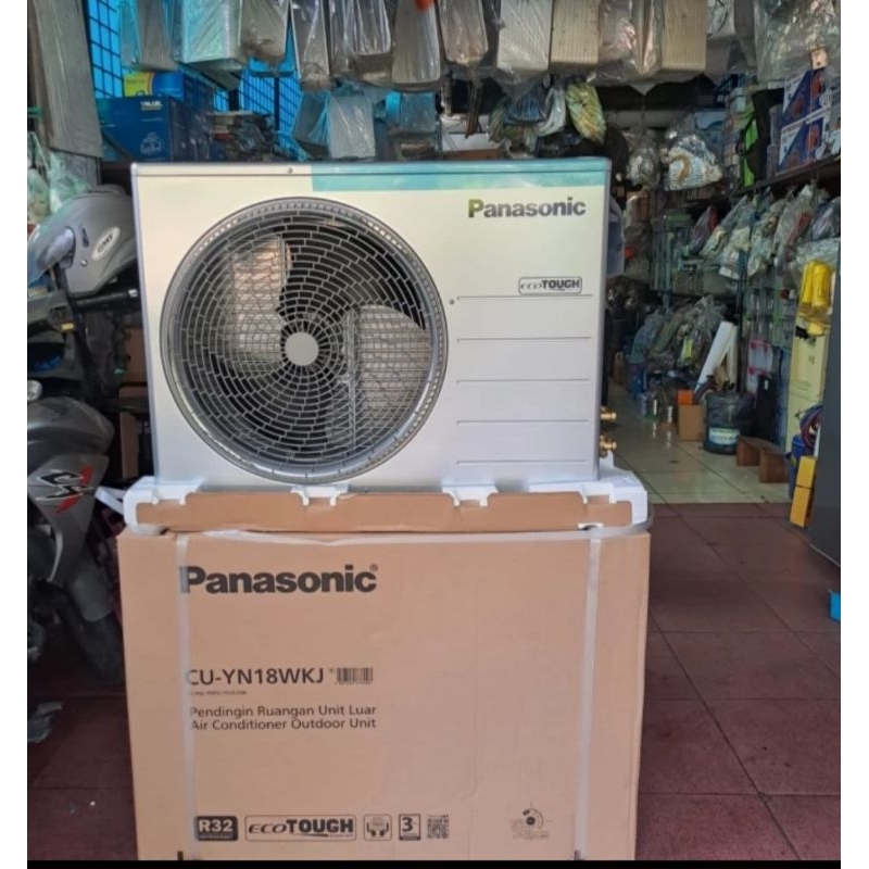 outdoor ac panasonic 2 pk R32-YN18WKJ BARU