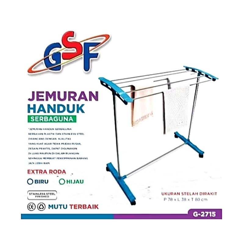 Jemuran Handuk GSF 2715 / Jemuran Stainless Stell Gsf