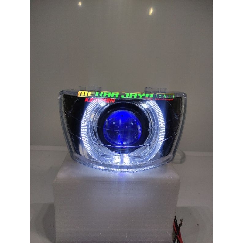 LAMPU SEMI ALA BILED FIZR FISR TURBO PROJECTOR BILED FIZR SENJA BIRU