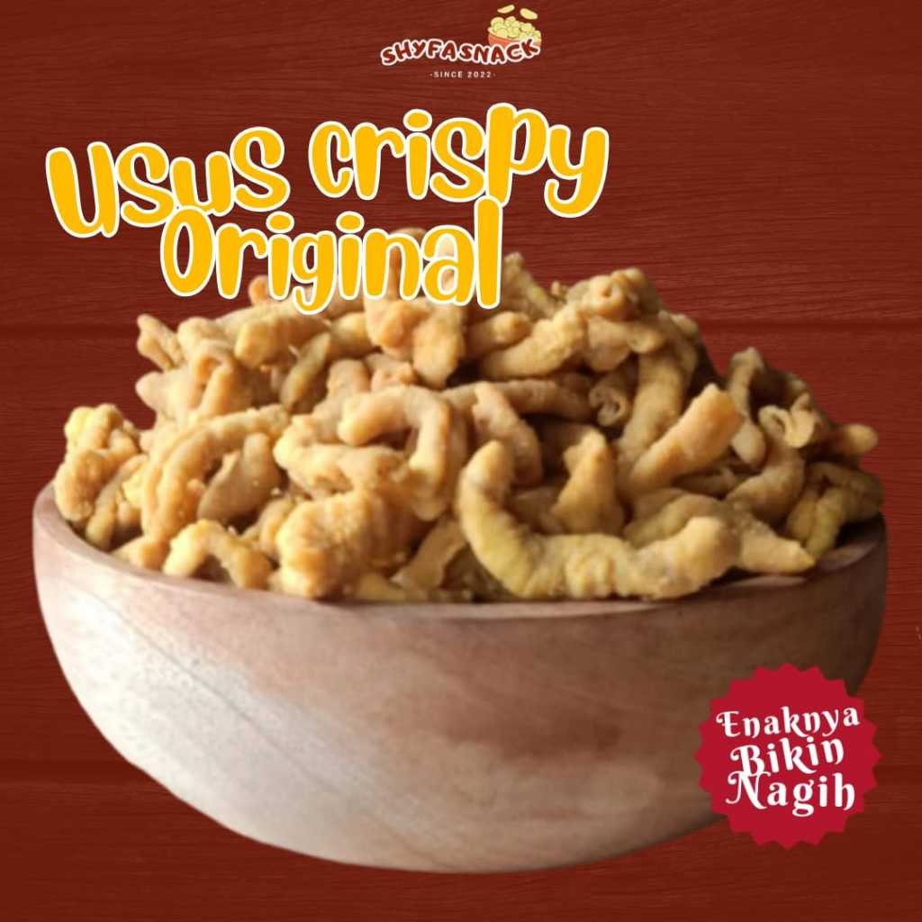 

USUS CRISPY ORIGINAL 250GR KHAS SHYFA SNACK