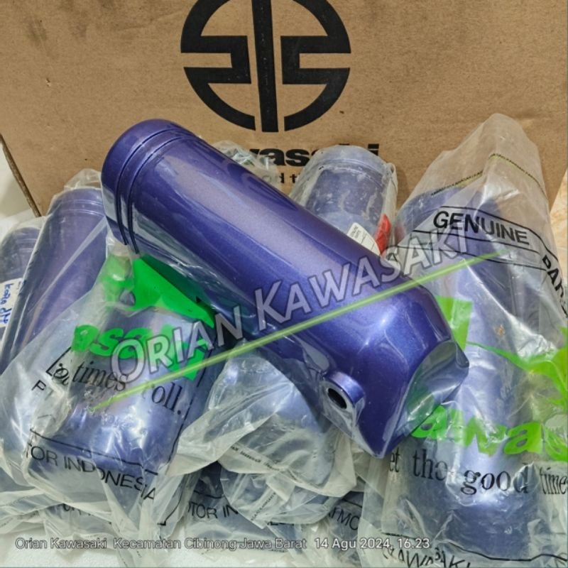 cover shock kawasaki kaze old warna ungu kiri original