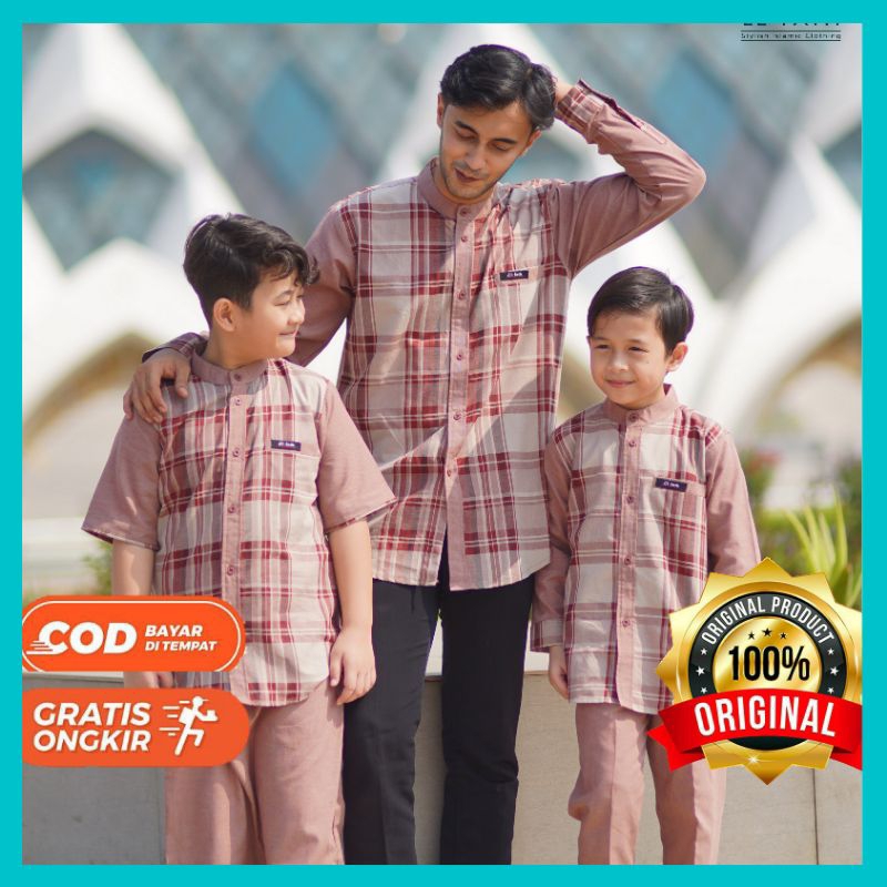 Baju Koko Couple Anak dan Ayah Dewasa Hudair By: El-Fath