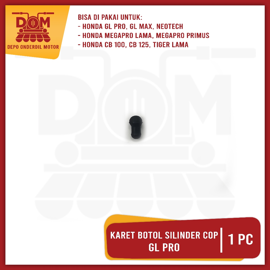 Karet Botol Silinder Cop GL Pro (PSP) Rubber Oil Seal Sil Silinder Head Kop Honda CB Mega Pro Tiger
