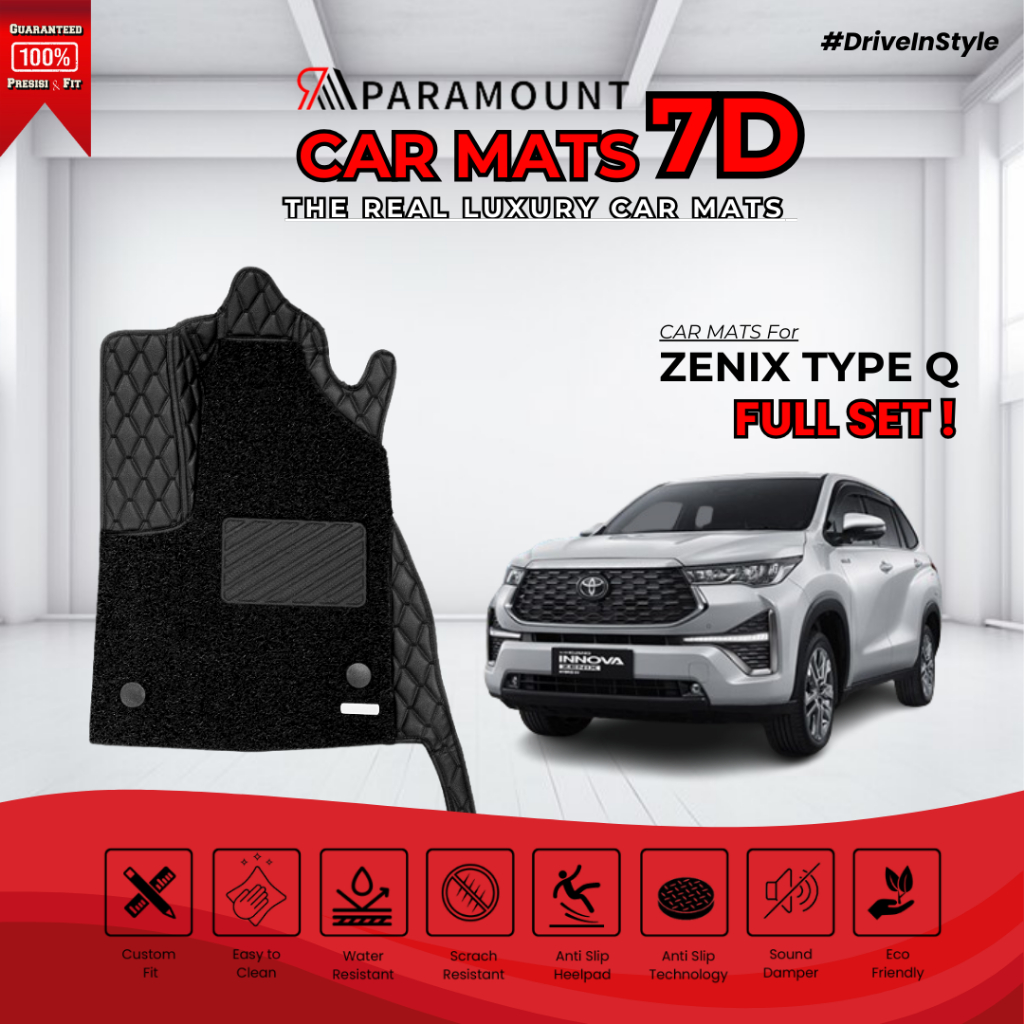 Karpet Mobil 7D ZENIX Q / Paramount CAR MATS 7D ZENIX Q