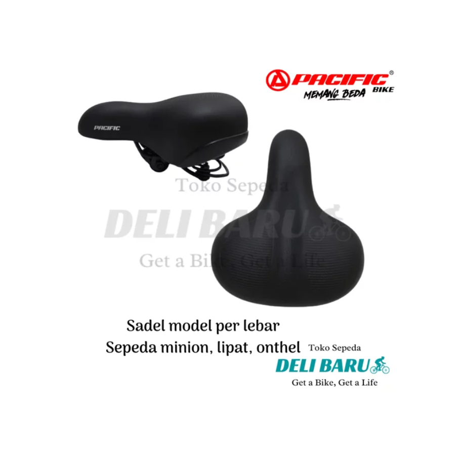 Pacific Sadel per LEBAR jok sepeda mini MTB lipat onthel