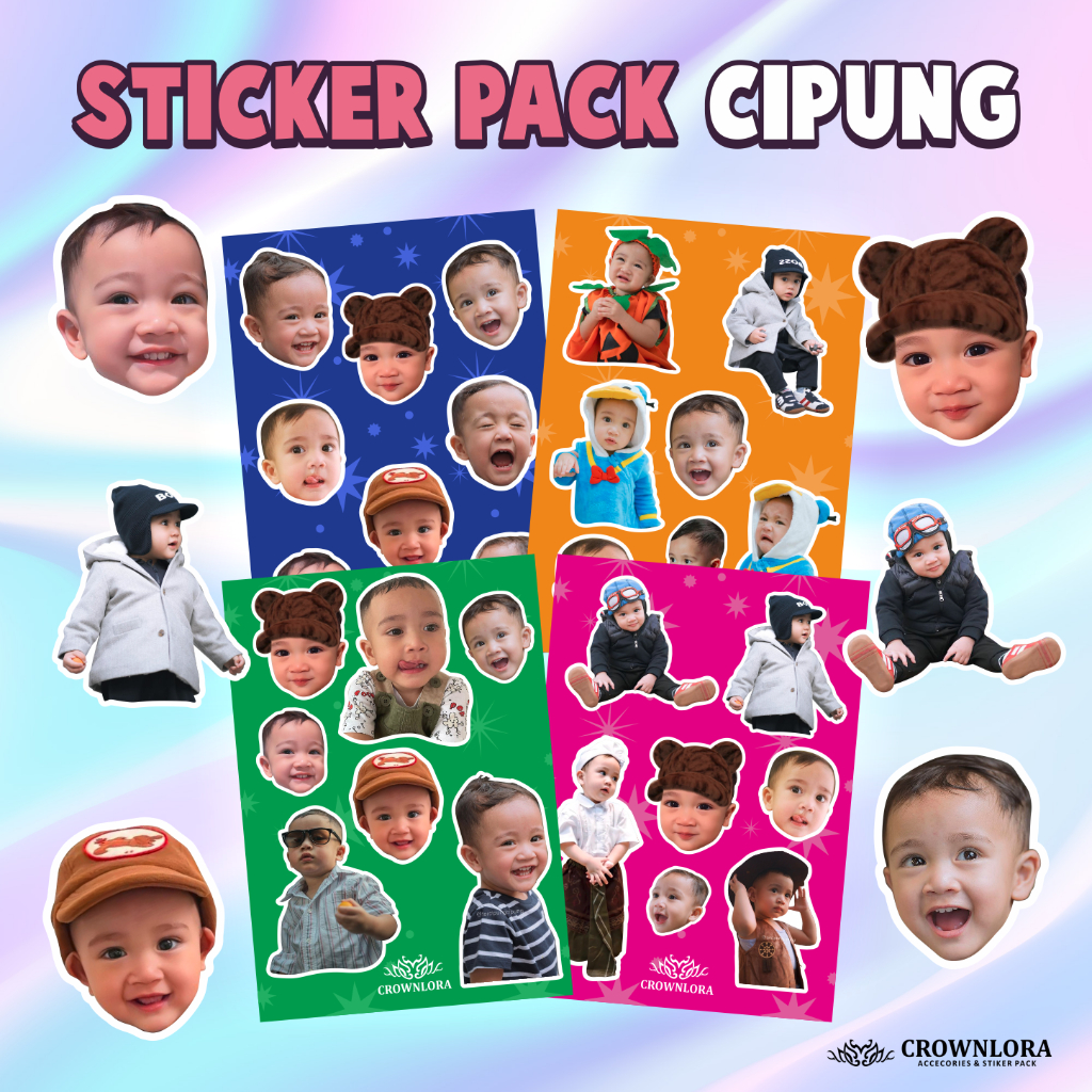 

( BISA COD ) Sticker Pack Cipung / Rayyanza Hight Quality