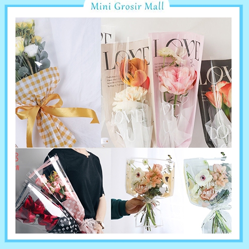 

Plastik Wrapping Mini Buket Mawar / Plastik Bungkus Bunga / Bunga Tangkai Artificial Ecer Per Pcs Satuan 6153 - 6155