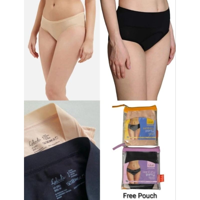(FREE POUCH) CELANA DALAM MAXI MIDI HAID LULUDI by WACOAL KATUN LP1032 MENSTRUASI SANITARY PANTY WAN
