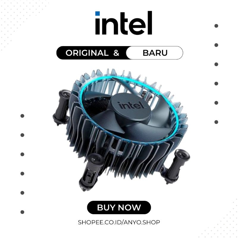 CPU Cooler Intel Cooler Fan LGA1700 PREMIUM ORIGINAL - FAN INTEL LGA1700