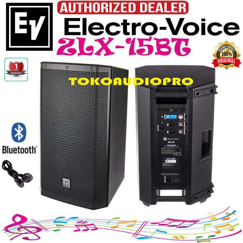 Speaker Aktif Electro Voice ZLX15BT 1000W 15 Inch Speaker Aktif with Bluetooth EV ZLX-15BT