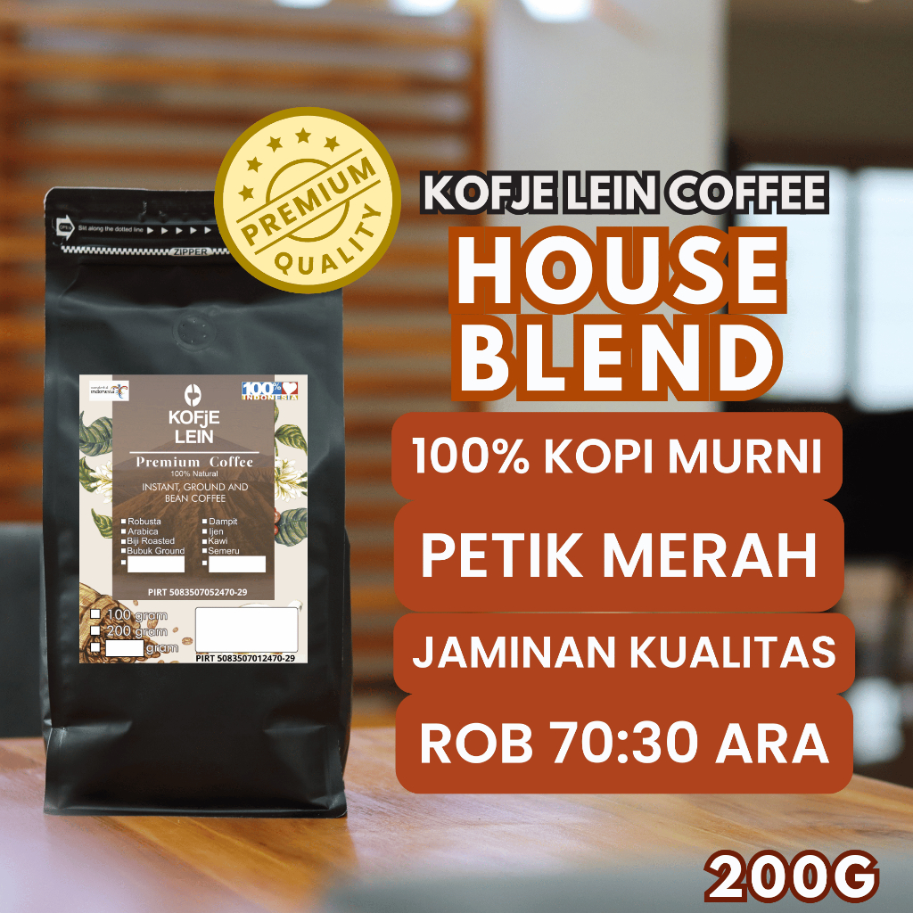 

Kopi Bubuk Premium Kofje Lein Signature Coffee Varian House Blend Kualitas Ekspor